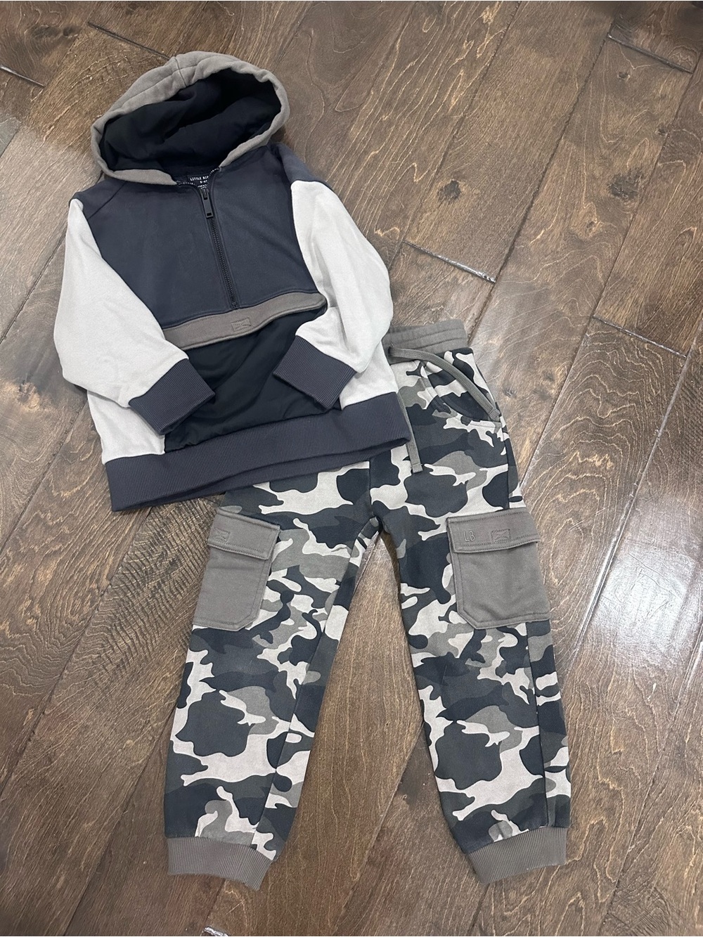 Little Bipsy Camo Cargo Jogger Set